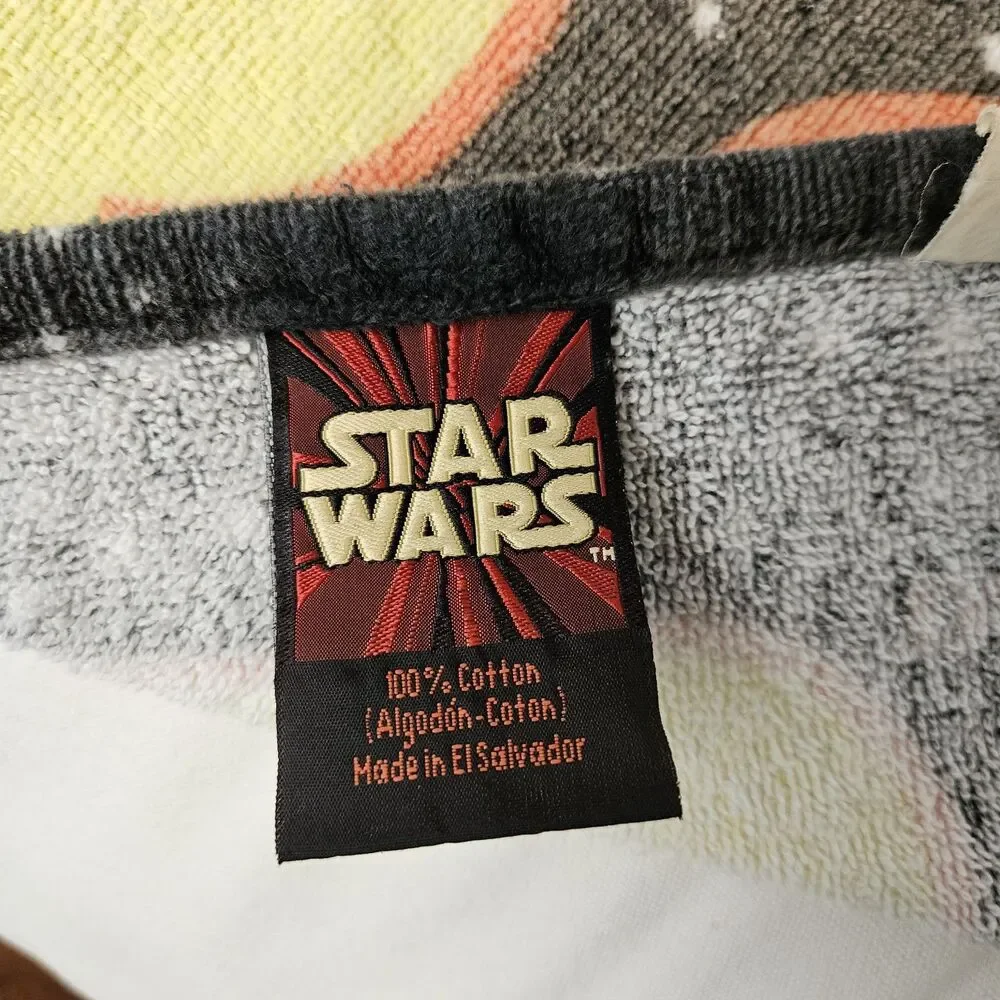 Vintage Star Wars Naboo StarFighter Beach Towel Anakin Phantom Menace 54”x27”